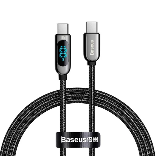 کابل USB-C به USB-C بیسوس مدل Display Fast Charging 100W طول 1 متر