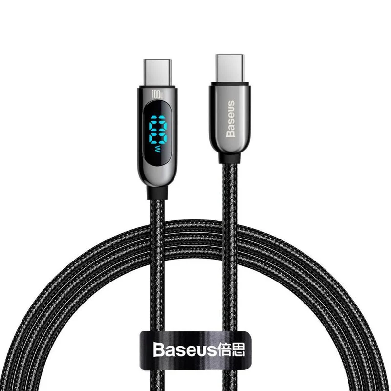 کابل USB-C به USB-C بیسوس مدل Display Fast Charging 100W طول 1 متر