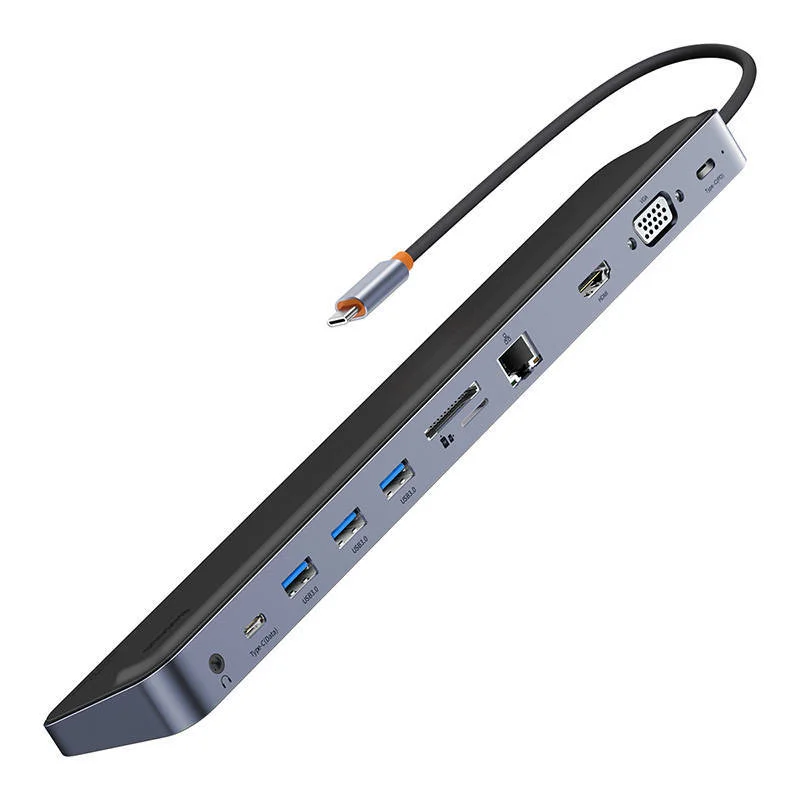 هاب 11 پورت USB-C و پایه لپ تاپ بیسوس مدل WKSX030013
