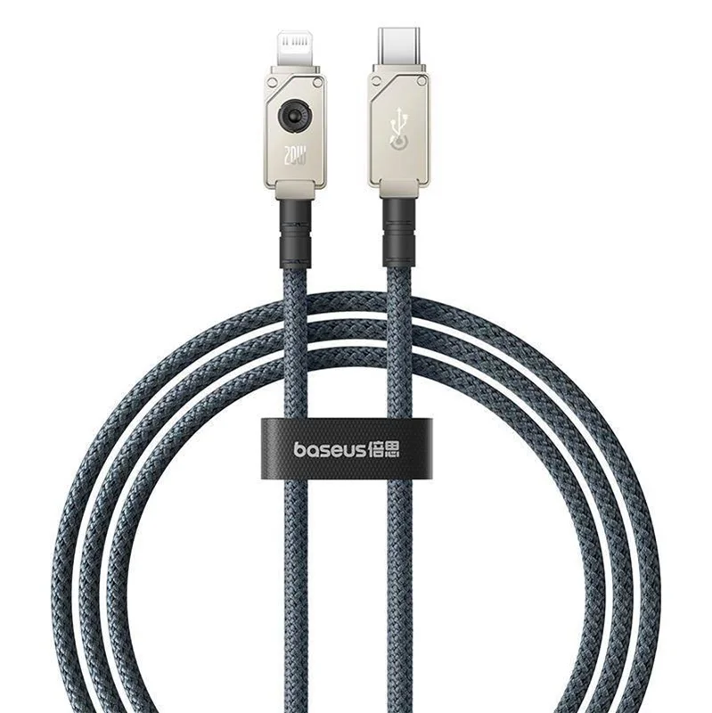 کابل تبدیل USB-C به لایتنینگ بیسوس مدل Aramid Fiber Braiding 20W طول 1 متر